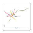 Italy - Milan Metro Route Map