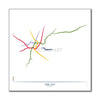 Italy - Milan Metro Route Map