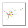 Italy - Milan Metro Route Map
