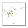 Italy - Milan Metro Route Map