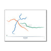 Italy - Rome Metro Route Map
