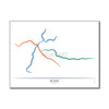 Italy - Rome Metro Route Map