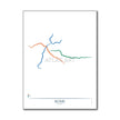 Italy - Rome Metro Route Map