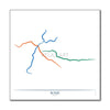 Italy - Rome Metro Route Map