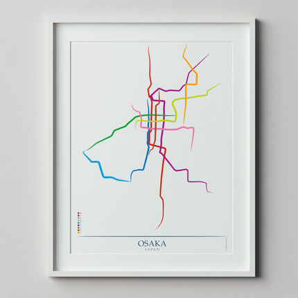 Japan - Osaka Metro Route Map