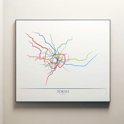 Japan - Tokyo Metro Route Map