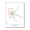 Mexico - Mexico City Metro Route Map