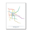 Mexico - Mexico City Metro Route Map