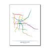 Mexico - Mexico City Metro Route Map
