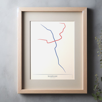 Poland - Warsaw Metro Route Map