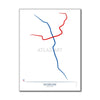 Poland - Warsaw Metro Route Map