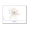 Russia - Moscow Metro Route Map