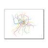 Russia - Moscow Metro Route Map