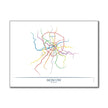 Russia - Moscow Metro Route Map