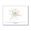 Russia - Moscow Metro Route Map