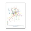 Russia - Moscow Metro Route Map