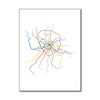 Russia - Moscow Metro Route Map