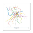 Russia - Moscow Metro Route Map