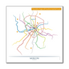 Russia - Moscow Metro Route Map