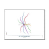 Russia - Saint Petersburg Metro Route Map