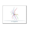 Russia - Saint Petersburg Metro Route Map