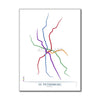 Russia - Saint Petersburg Metro Route Map