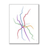 Russia - Saint Petersburg Metro Route Map