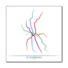 Russia - Saint Petersburg Metro Route Map
