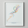 Spain - Barcelona Metro Route Map