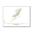 Spain - Barcelona Metro Route Map