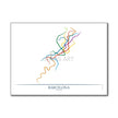 Spain - Barcelona Metro Route Map