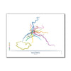 Spain- Madrid Metro Route Map
