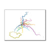 Spain- Madrid Metro Route Map