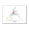 Spain- Madrid Metro Route Map