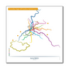 Spain- Madrid Metro Route Map