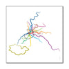 Spain- Madrid Metro Route Map