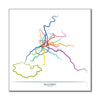 Spain- Madrid Metro Route Map