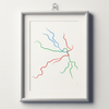 Sweden - Stockholm Metro Route Map