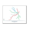 Sweden - Stockholm Metro Route Map