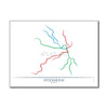 Sweden - Stockholm Metro Route Map