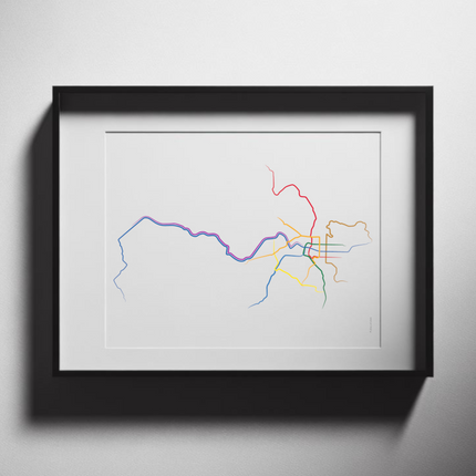 Taiwan - Taipei Metro Route Map