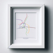 Thailand - Bangkok BTS MRT Route Map