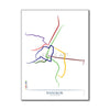 Thailand - Bangkok BTS MRT Route Map