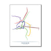 Thailand - Bangkok BTS MRT Route Map