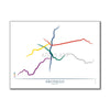 Brazil - Sao-Paulo Metro Route Map