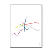 Brazil - Sao-Paulo Metro Route Map