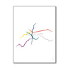 Brazil - Sao-Paulo Metro Route Map