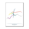 Brazil - Sao-Paulo Metro Route Map