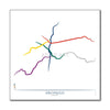 Brazil - Sao-Paulo Metro Route Map