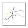 Brazil - Sao-Paulo Metro Route Map